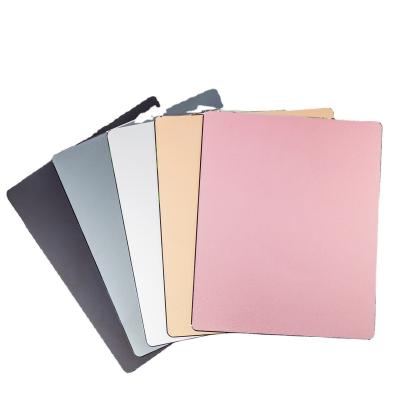 China Promotional Product Metal Design Table Mat Fashion Waterproof Aluminum Mouse Pad for sale