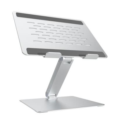 China Laptop Tablet Bracket Pc Holder Standing 360 Degree Rotating Folding Desk Notebook Computer Holder Aluminum Alloy Laptop Stand for sale