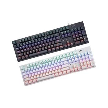 China Thunderobot K104 Mechanical Switch Wired Mechanical Gaming Keyboard with Ergonomic Design for sale