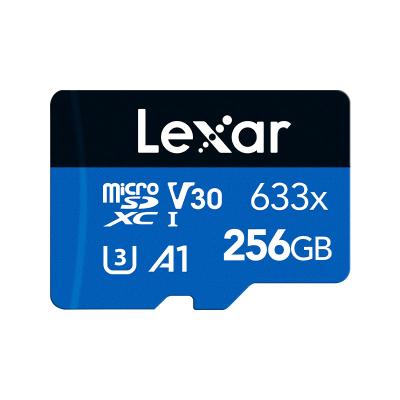 China Original Lexar 256GB TF Micro Memory Card C10 U3 V30 A2 High Speed Memory Card Read Speed 100MB/s 633x for sale