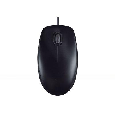 China Wired Mouse For Desktop Computer Original Mouse 1000DPI Home Office Black Logitech M91P for sale