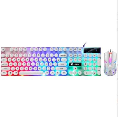 China HOEM Kit Mouse Gamer Table Wired RGB LED Backlight Ergonomic E-Sport PC Mouse and Keyboard Gaming Combo for iPad for sale