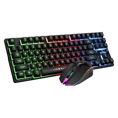 China USB Chargeable Mechanical Gaming Keyboard and Mouse Combo RGB Origin Type Interface NO Private Mold for PC Hardware Products for sale