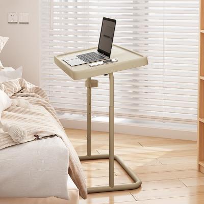 China Computer Desk home movable adjustable Working Station with Wheel Sofa side Rack Bedroom Simple Dining Table for sale