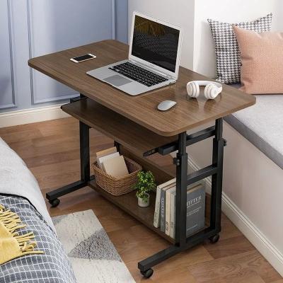 China Lifting Adjustment Breakfast Table Computer Tables with Wheels Desktop Household Reading Desks Stand Desk for Sofa Bed Beside for sale