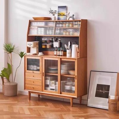 China Nordic Solid Wood Sideboard Cherry Storage Cabinet for Japanese Restaurant Kitchen Furniture in Home Furniture Style for sale