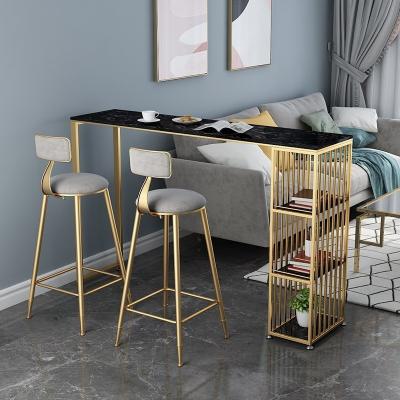 China Bar Table Retractable with Stool Chair Home Partition Multi-Functional Dining Platform Storage Cabinet for sale