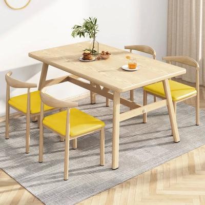 China Kitchen and Chairs of 4 Ideal Room Specific DINING TABLE Wood Style PANEL Modern 47'' Wood Dining Room Set 4 Chairs for sale