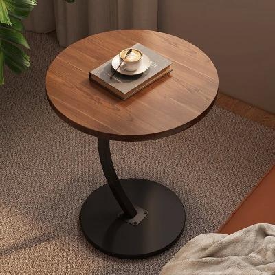 China Sofa Side Table Living Room Home Small Coffee C Shape Bedside Shelf Balcony Round for sale