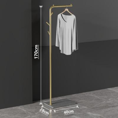 China Modern Design Luxury Coat Rack Floor Standing Metal Frame Hanger For Living Room Bedroom Clothes Storage Scarf Bag Hat for sale