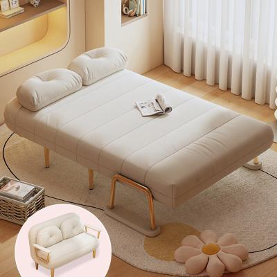 China Simple Folding Sofa Bed, Apartment Small Reclining Chair Single Couch , Lounge with Adjustable Back Seat for sale