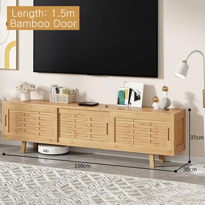 China Mail Packing Home Furniture Large Capacity Natural TV Storage in Modern Living Room Furniture Television Standing Cabinet for sale