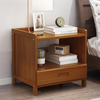 China Bedside Table Night Stand,End table Small Desk Side ,Bamboo Cabinet Storage with Drawer, Organizer Rack in Bedroom for sale