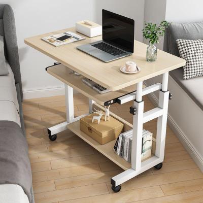 China Over Bed Table Adjustable Height Portable Desk Laptop Home Office Computer Workstation for Reading Eating for sale