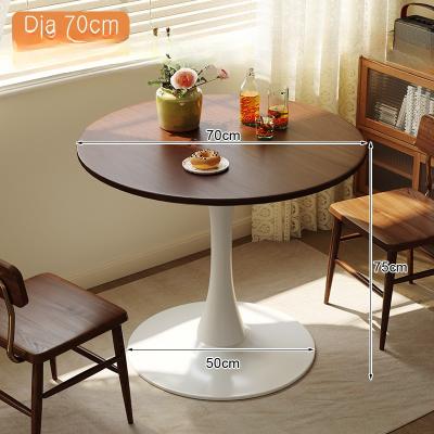 China Leisure and Negotiation Platform Round Wood Table in Nordic Style for Small Spaces for sale