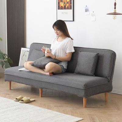 China Fabric Sofa Bed 2 Seater Foldable Couch for Rental Room Small Apartment Multifunctional Living Lazy Nordic for sale