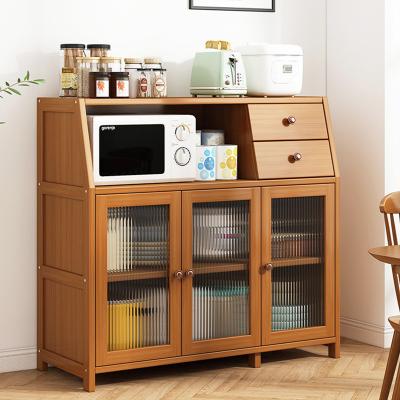 China Mail Packing Coffee Bar Cabinet Kitchen Sideboard Accessories Sets Standing Storage for Dining Room for sale