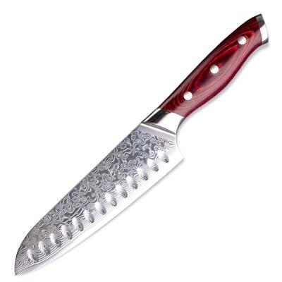 China Viable GRANDSHARP Damascus Japanese Knife 67 Layers Damascus Kitchen Santoku Knife Japanese Chef Japanese Steel Sashimi for sale