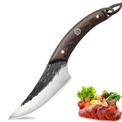 China Outdoor Household Viable Serving Knives Chef's Knife For Fishing Dual Function Handmade Forged Camping for sale