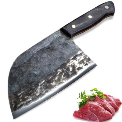 China Durable Heavy Duty Handmade Forged Butcher Knives GRILL Forging Camping Vegetable Chef Cleaver Fruit Outdoor Meat Knife for sale