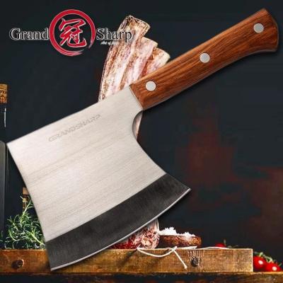 China Chinese Stainless Steel Viable Ax Knife Cleaver Boning Chopping Meat Cutter Butcher Tools Camping BBQ BBQ Hatchet for sale