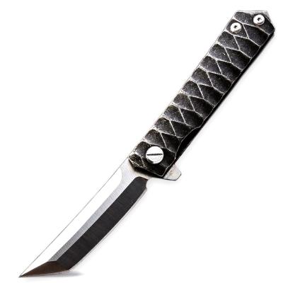 China D2 Knife Stainless Blade Folding Handle Steel Camping Survival Hunting Pocket Fin Knife EDC Tools GRILL Utility Knives for sale