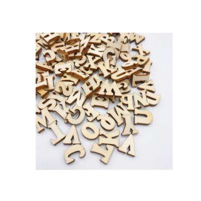 China Europe Unpaint Diy Wood Decorations Mixed Laser Cut Numbers for sale