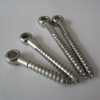 China High Quality 316 SS Eye Drag Eye Screws , Wood Screws for sale