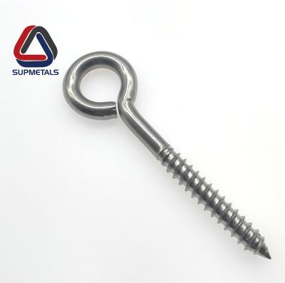 China High Quality 316 SS Eye Drag Screw Eye , Wood Screw for sale