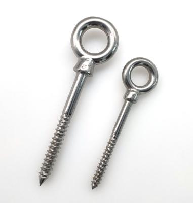 China High Quality 316 SS Eye Eye Screw With Wood Thread , Wood Eye Screw for sale