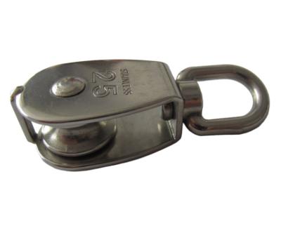 China Garment Shops High Quality 304 Stainless Steel Single Swivel Pulley Block For Marine And Industrial Rigging Aplications for sale