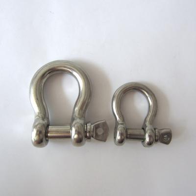 China Heavy Industry Stainless Steel G209 USA Type Bow Shackle For Marine And Industrial Rigging Aplications for sale