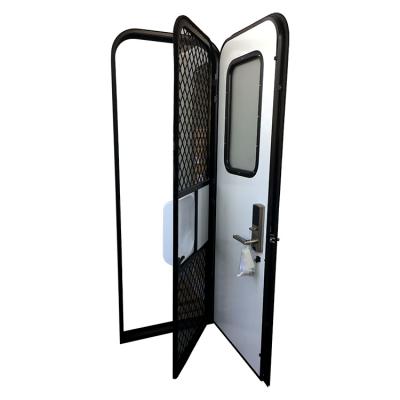 China 30-60 stainless steel screen rv door wall thickness with card system for sale