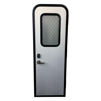 China 30-60 Wall Thickness Combined Mechanical Lock And Card System RV Aluminum Screen Door for sale