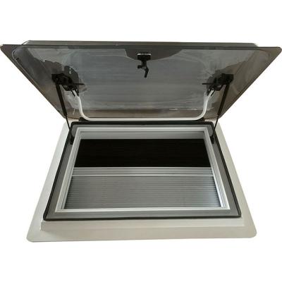 China Quality Assurance Black Round Corner RV Skylights Motorhome Skylights Customized for sale