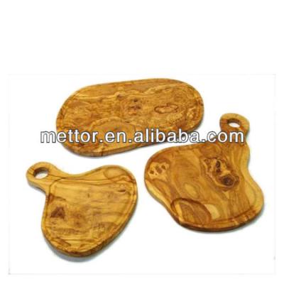 China Wholesale Custom Viable Logo and Size Natural Olive Wood Cutting Boards for sale