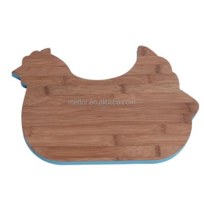 China Viable Shape Cute Animal Acacia Design Wooden Cutting Board for sale