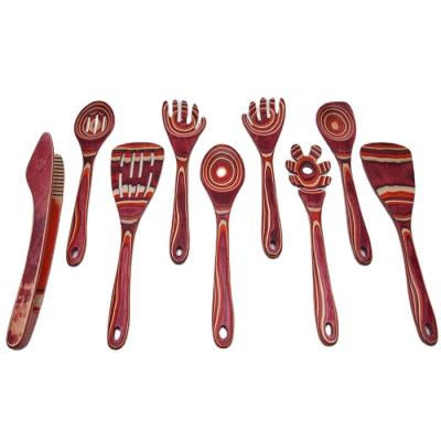 China Mettor Sustainable New Design Wooden Spoon, Wooden Spatula, Wooden Kitchen Utensil for sale