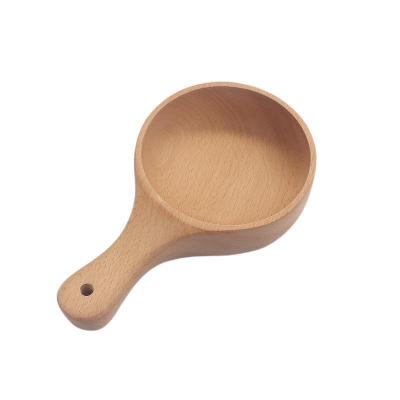 China Sustainable Home Decoration Personalized Soup Rice Salad Pasta Pizza Cooking Dinner Serving Wooden Bowl With Handle for sale