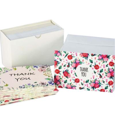 China Europe Hot Sale Thank You Cards - 36 Floral Thank You Notes Box Set for sale