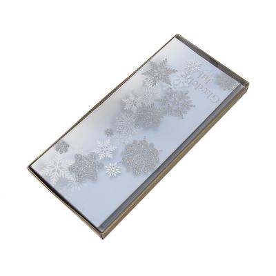 China Advanced Europe Best-Selling Quality Packing Snowflake Cover Greeting Cards for sale