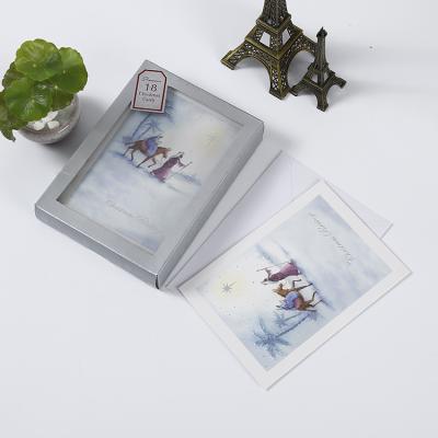 China Europe Christmas Day handmade greeting cards with envelope for sale