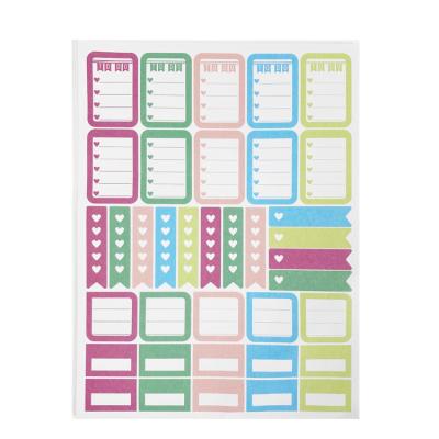 China Custom Decorative Sticker Vinyl Index Tabs Cute Stickers OEM Planner Stickers Sheets for sale