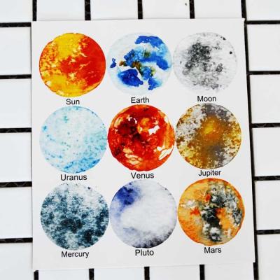 China Decorative Sticker Custom Design Stickers New Planets PVC Wall Decoration Sticker for sale