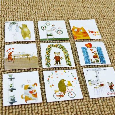 China High Quality Decorative Sticker Cartoon Die Cut Animal Stickers Designs DIY Self Adhesive Sticker for sale