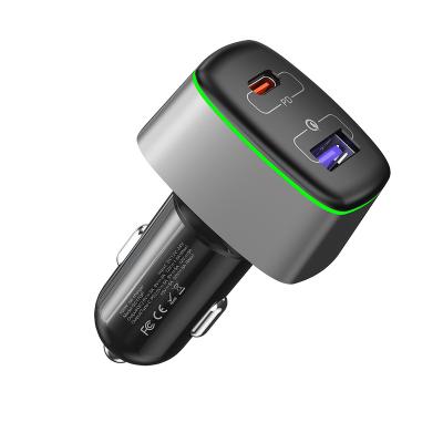 China Hot Sales High Power Car Accessories Electronics 100w palladium PPS qc3.0 usb car charger high fast charging type c for laptop qc4.0 for sale