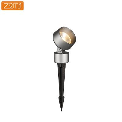 China Morden ZOMI 7W Low Voltage LED Landscape Spotlight  Waterproof Garden wall tree Spike Light Aluminum outdoor stake lamp for sale