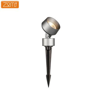 China Morden ZOMI Adjustable beam angle LED Waterproof Spot Lights Garden Walkway Outdoor Yard Landscape Light aluminum spike light for sale