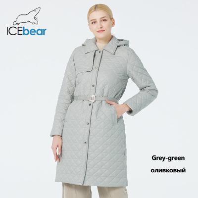 China Vielseitige Bio-Down-Frauenjacke Frühjahrs-Quilt-Jacke mit Trenchcoat-Stil zu verkaufen