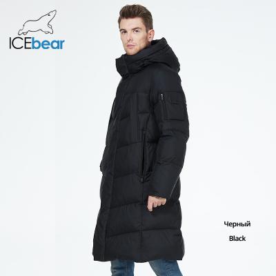 China Protección de invierno chaqueta baja larga hombre chaqueta de invierno parka para clima frío extremo con capucha a prueba de viento en venta